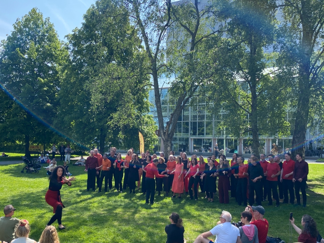 Kurzer Auftritt beim Choir Picnic