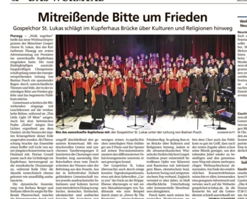 Gospelchor St. Lukas im Kupferhaus in Planegg